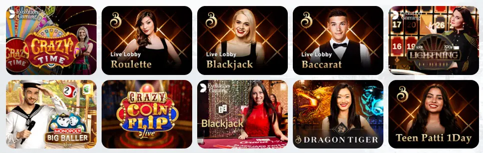 Jeux de casino en direct GRATORAMA CASINO