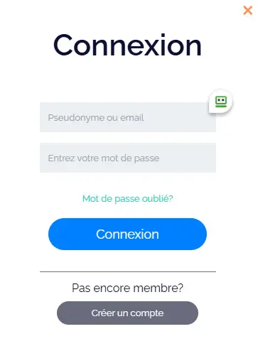 Connexion des membres du GRATORAMA CASINO