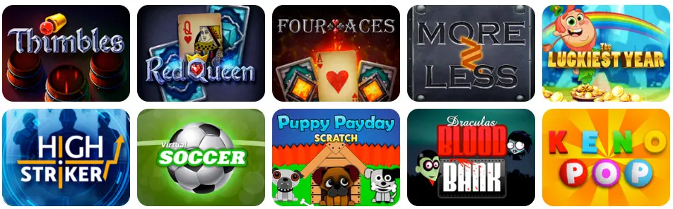 Jeux en ligne Gratorama Casino